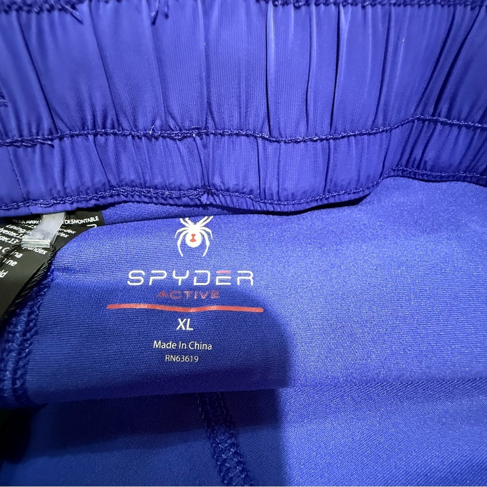 Spyder NWT XL Women's Perennial Blue Shorts Exercise Workout - Picture 8 of 16